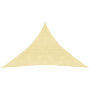 Żagiel przeciwsłoneczny, 160 g/m², beżowy, 3x3x4,2 m, HDPE