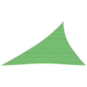 Żagiel przeciwsłoneczny, 160 g/m², jasnozielony, 3x4x5 m, HDPE