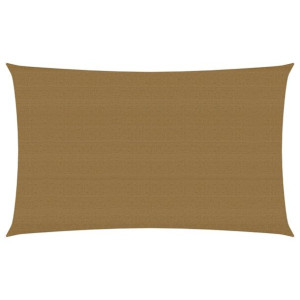 Żagiel przeciwsłoneczny, 160 g/m², kolor taupe, 2x4,5 m, HDPE