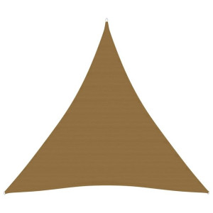 Żagiel przeciwsłoneczny, 160 g/m², taupe, 3,6x3,6x3,6m, HDPE