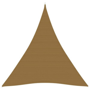 Żagiel przeciwsłoneczny, 160 g/m², kolor taupe, 3x4x4 m, HDPE