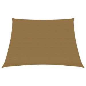 Żagiel przeciwsłoneczny, 160 g/m², kolor taupe, 4/5x3 m, HDPE