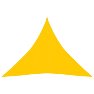 Żagiel przeciwsłoneczny, 160 g/m², żółty, 3,6x3,6x3,6m, HDPE