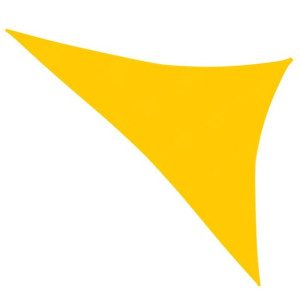 Żagiel przeciwsłoneczny, 160 g/m², żółty, 3x4x5 m, HDPE