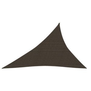 Żagiel przeciwsłoneczny, 160 g/m², brązowy, 3x4x5 m, HDPE
