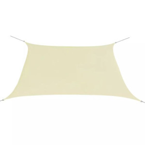 Kwadratowy żagiel ogrodowy z tkaniny oxford, 3,6x3,6 m, kremowy