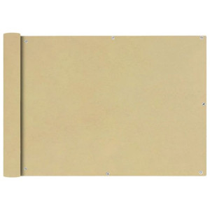 Parawan balkonowy z tkaniny oxford 75x400 cm beż