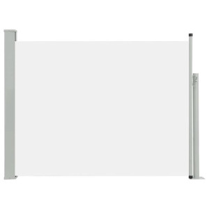 Wysuwana markiza boczna na taras, 140 x 500 cm, kremowa