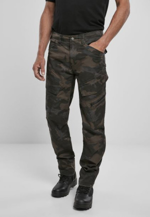 Spodnie Bojówki Adven Slim Fit Cargo Darkcamo