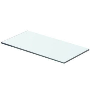 Szklany, bezbarwny panel, 40x15 cm
