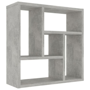Półka ścienna, betonowa szarość, 45,1x16x45,1 cm, płyta wiórowa