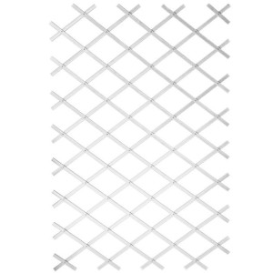 Krata ogrodowa do pnączy, 50x150 cm, PVC, biała, 6040701