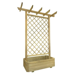 Pergola z donicą, 162 x 56 x 204 cm, drewno