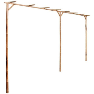 Pergola bambusowa, 385 x 40 x 205 cm