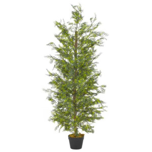 Sztuczny cyprys z doniczką, zielony, 150 cm