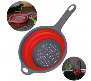 Silikonowy Durszlak Sitko Cedzak Z Rączką 18 Cm