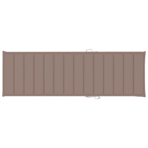 Poduszka na leżak, kolor taupe, 200x60x4 cm, tkanina
