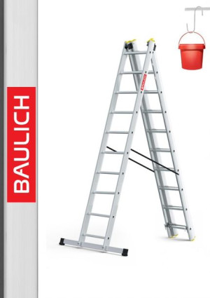Drabina aluminiowa 3x8 NA SCHODY Baulich + GRATIS