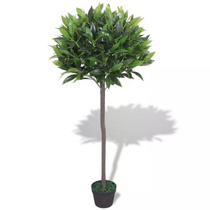 Sztuczne drzewko laurowe z doniczką, 125 cm, zielony
