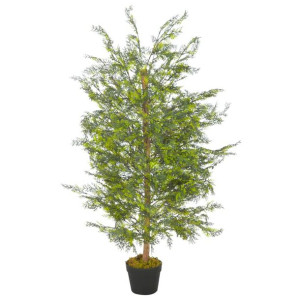 Sztuczny cyprys z doniczką, zielony, 120 cm