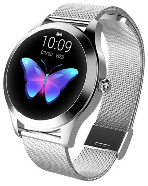 Smartwatch Garett Women Naomi srebrny, stalowy