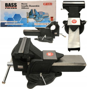 Imadło Ślusarskie 200mm Stalowe Obrotowe 8'' Bass
