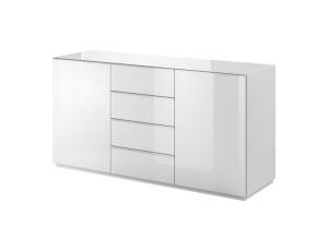 Nowoczesna Komoda Białe Szkło 160cm HELIO 26