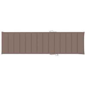 Poduszka na leżak, kolor taupe, 200x50x4 cm, tkanina