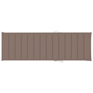 Poduszka na leżak, kolor taupe, 200x70x4 cm, tkanina