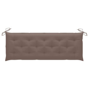 Poduszka na ławkę ogrodową, kolor taupe, 150x50x7 cm, tkanina