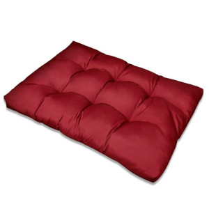 Poduszka do siedzenia 120 x 80 x 10 cm kolor czerwonego wina