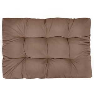 Poduszka na siedzisko ogrodowe, taupe, 120x80x10 cm, tkanina