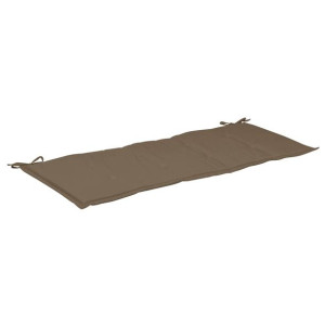Poduszka na ławkę ogrodową, taupe, 120x50x4 cm