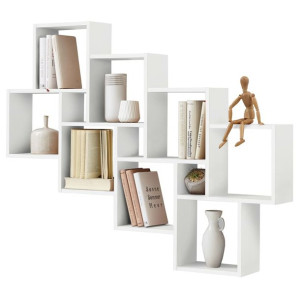 Półka wisząca z 11 przegrodami, biała