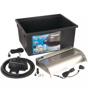 Zestaw do wodospadu Nevada z oświetleniem LED, 60 cm
