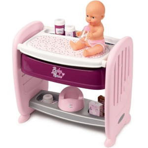 Lumarko Baby Nurse Łóżeczko 2w1 Dla Lalki Przewijak + Lalka