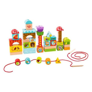 Lumarko Układanka Klocki Do Nawlekania O Tematyce Lasu