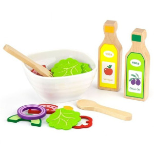 Lumarko Toys Zestaw Sałatkowy Warzywa Widelec Łyżka Sosy 36el