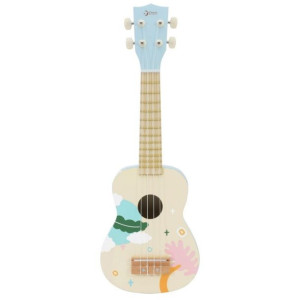 Lumarko Drewniane Ukulele Gitara Dla Dzieci Niebieskie