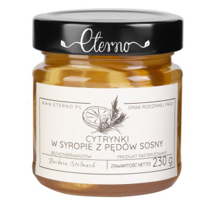 Eterno - cytrynki w syropie z pędów sosny 230g
