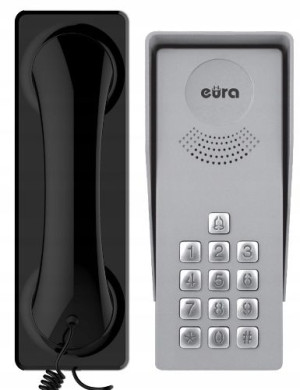 Domofon ''eura'' Adp-37a3 ''ingresso Nero''