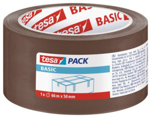 Taśma pakowa Tesa Basic 50mmx66m brązowa