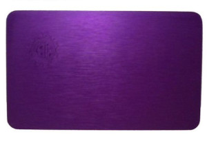PURPUROWA PŁYTKA  TESLI  7x11 cm, oryginal USA. Inne kolory-fałszywki