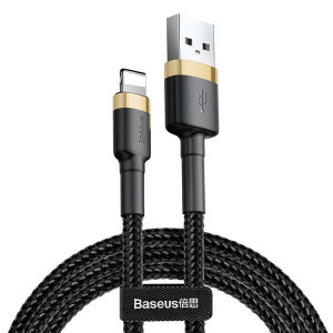 Baseus Kabel Cafule USB na Lightning 1,5A 2 metry CALKLF-CV1 czarno-złoty