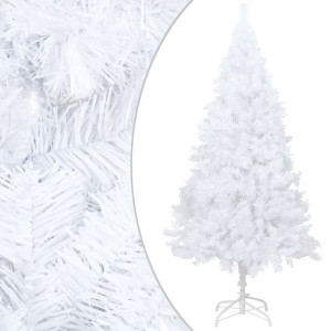 Sztuczna choinka o grubych gałązkach, biała, 120 cm, PVC