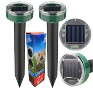 2x Mocny Odstraszacz Solarny Kretów Nornice Krety