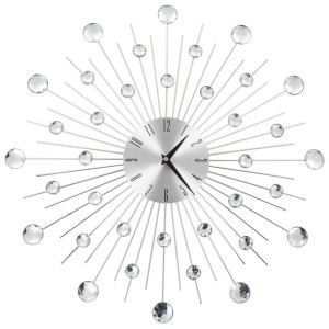 Zegar ścienny z mechanizmem kwarcowym, nowoczesny design, 50 cm