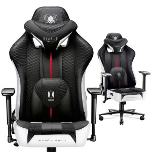 Fotel gamingowy Diablo X-Player KING biało czarny
