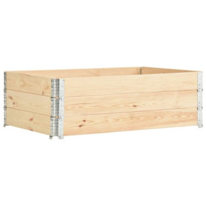 Podniesione grządki, 3 szt., 50x150 cm, lite drewno sosnowe