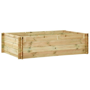Podniesiona donica, 150 x 100 x 40 cm, impregnowane drewno